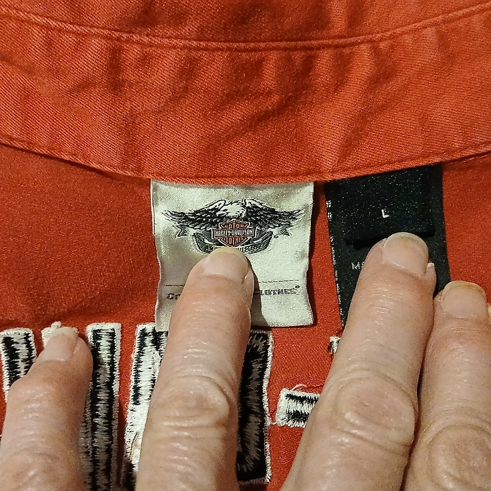 Harley-Davidson Red Riding Shirt Jacket - Picture 6 of 7